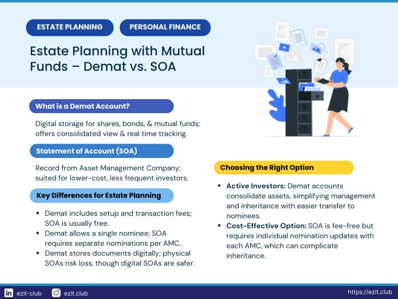 mutual funds demat vs soa